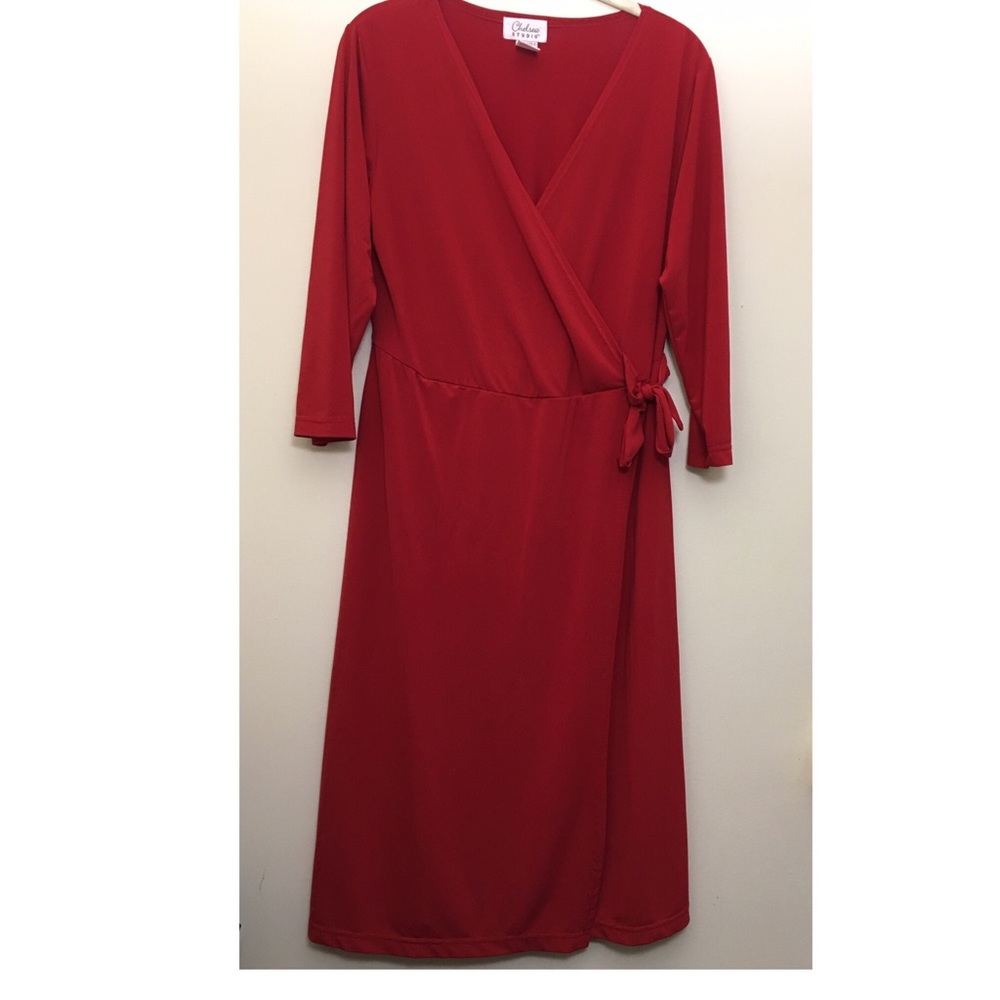 Red Wrap Dress💃🏻
